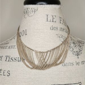 silver Cleopatra festoon necklace